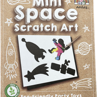 Mini Space Scratch Art Sheet - Anilas UK