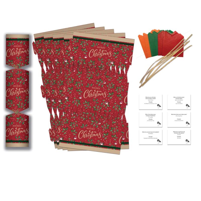 Make Your Own Traditional Christmas Crackers Kit (6 Crackers)