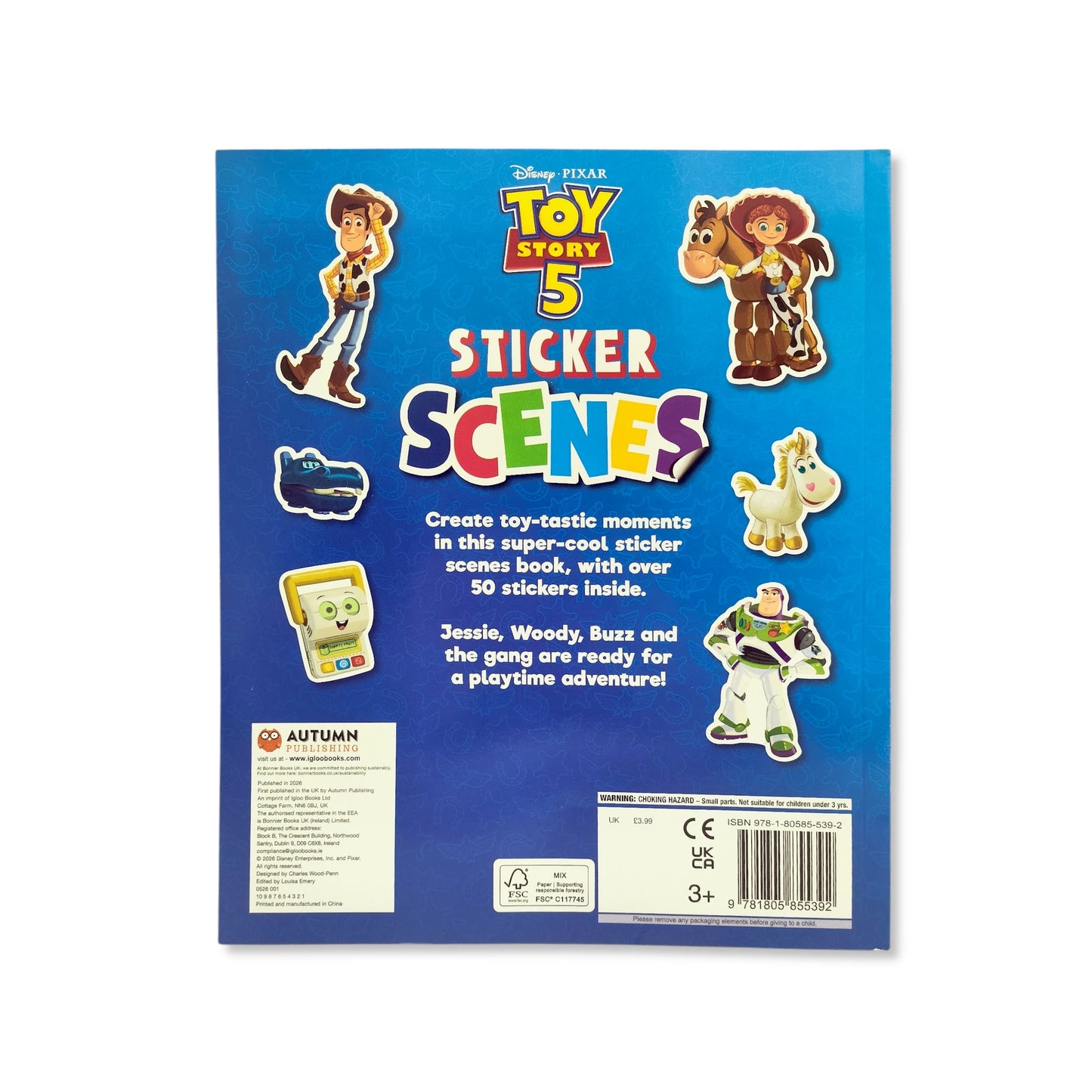 Toy Story 5: Sticker Scenes Book - Anilas UK