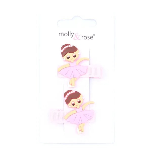 Ballerina Beak Hair Clips 3.5cm pack of 2