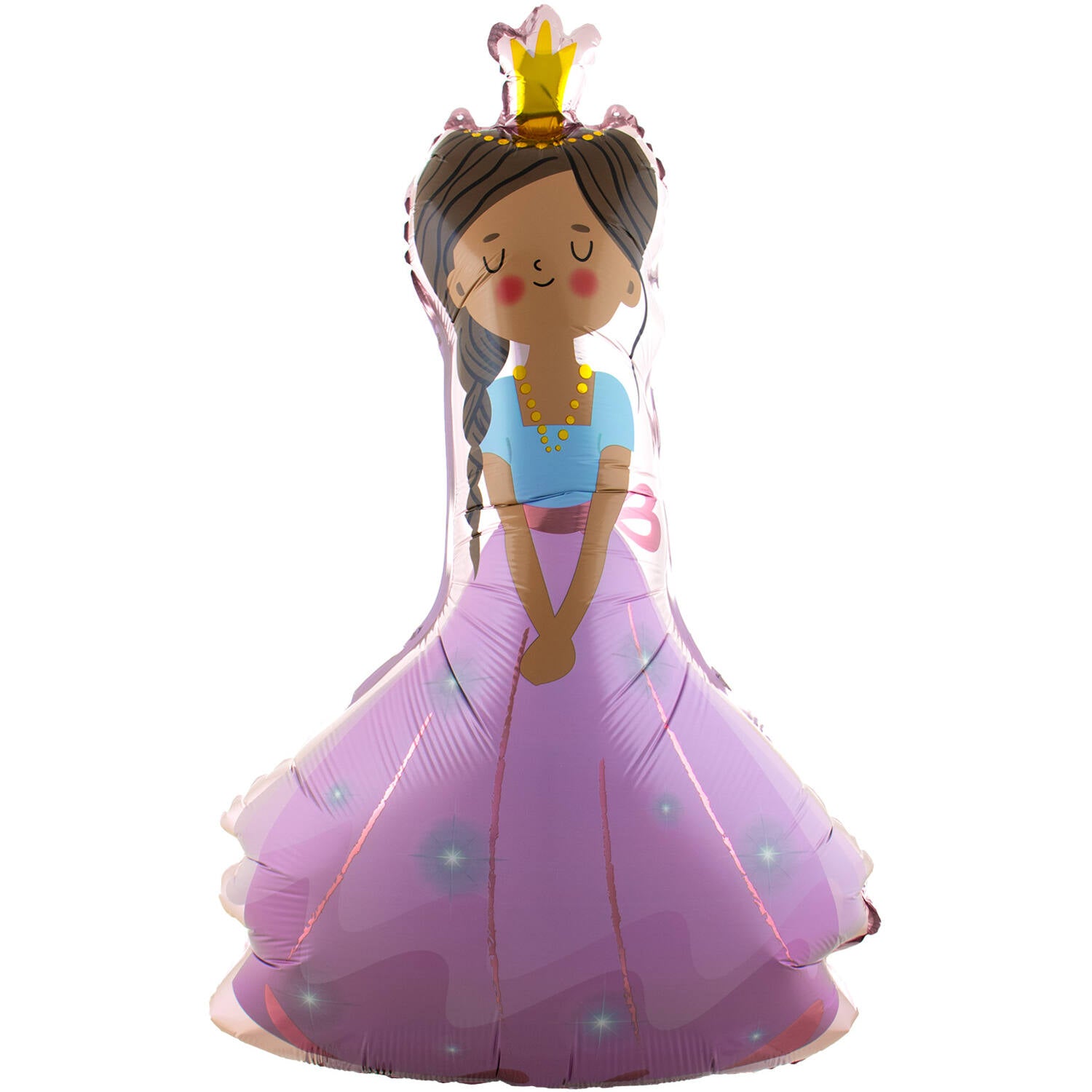 Princess Shaped Foil Birthday Party Balloon - (55 x 85 cm) - Anilas UK
