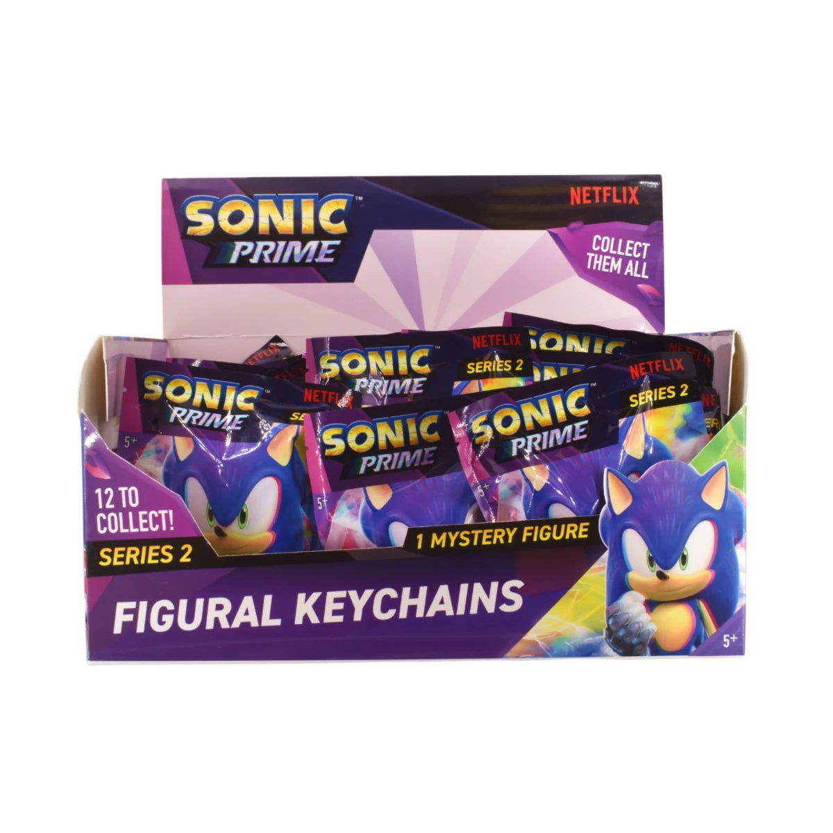 Sonic Mini Figure Keychain In Mystery Foil Bag