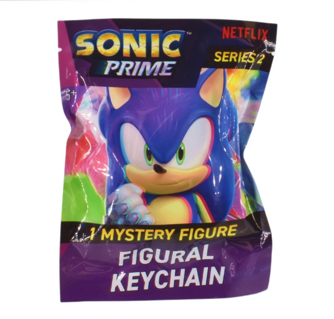 Sonic Mini Figure Keychain In Mystery Foil Bag