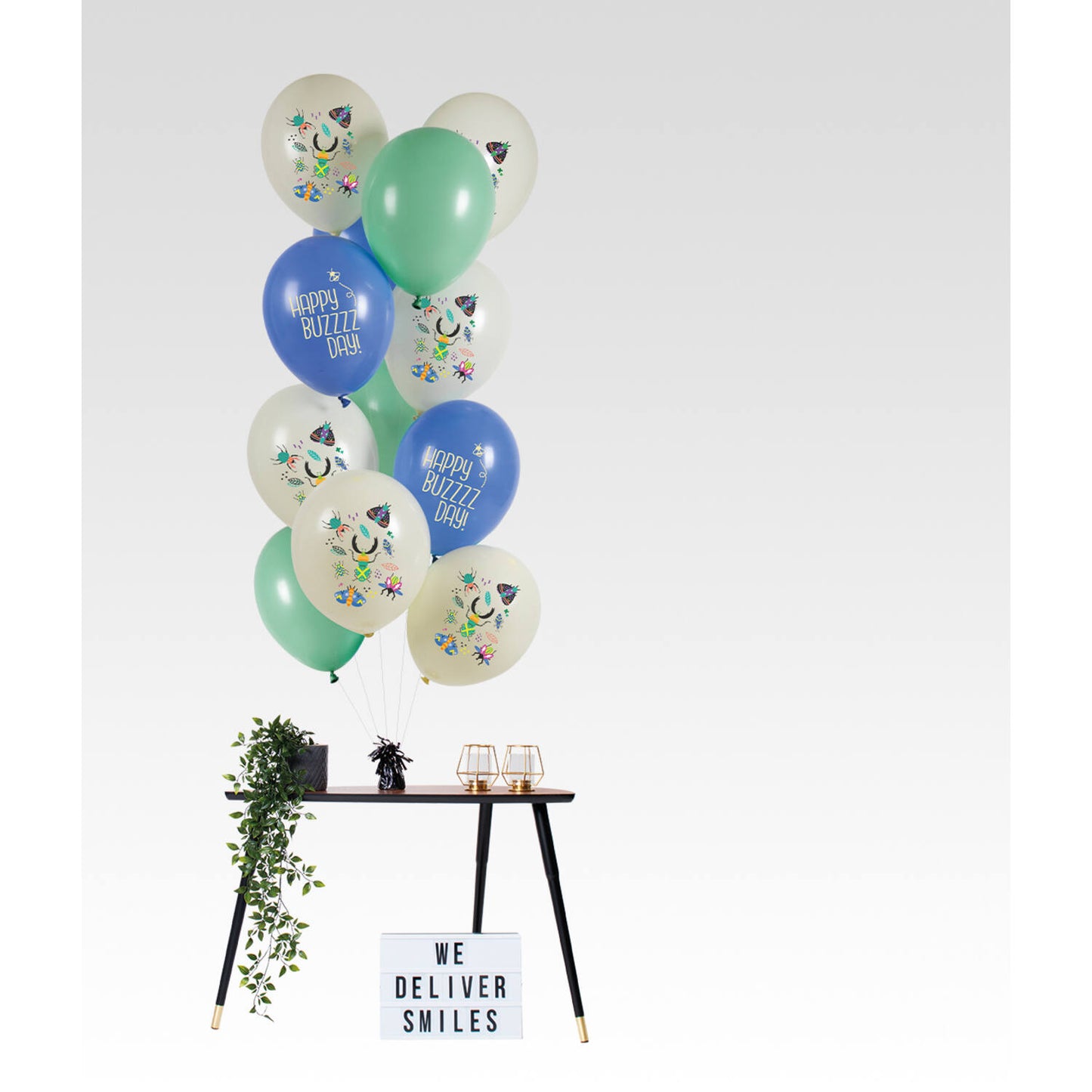 Birthday Bugs Latex Balloons 33 cm, 12 Pack