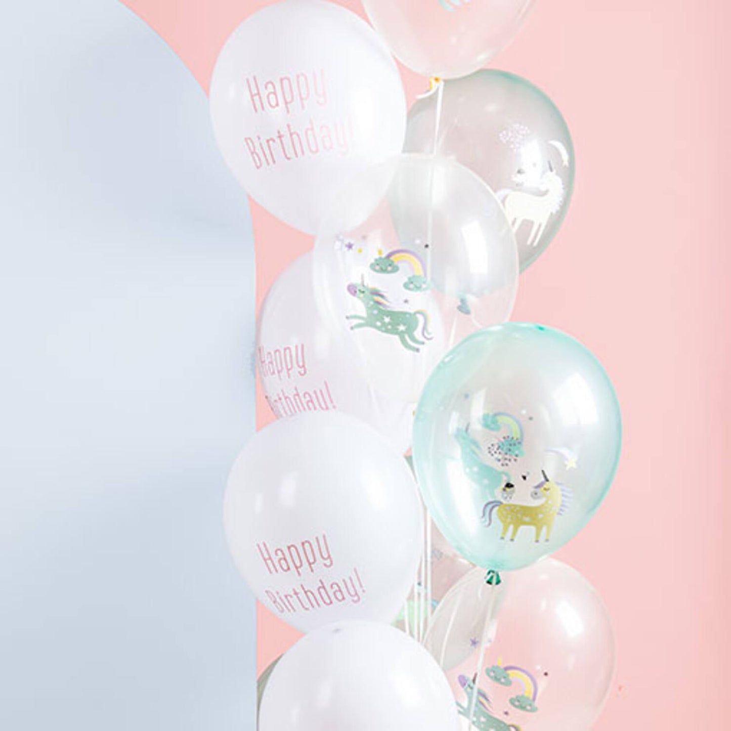 Balloons Unicorns & Rainbows 33cm - 12 Pieces