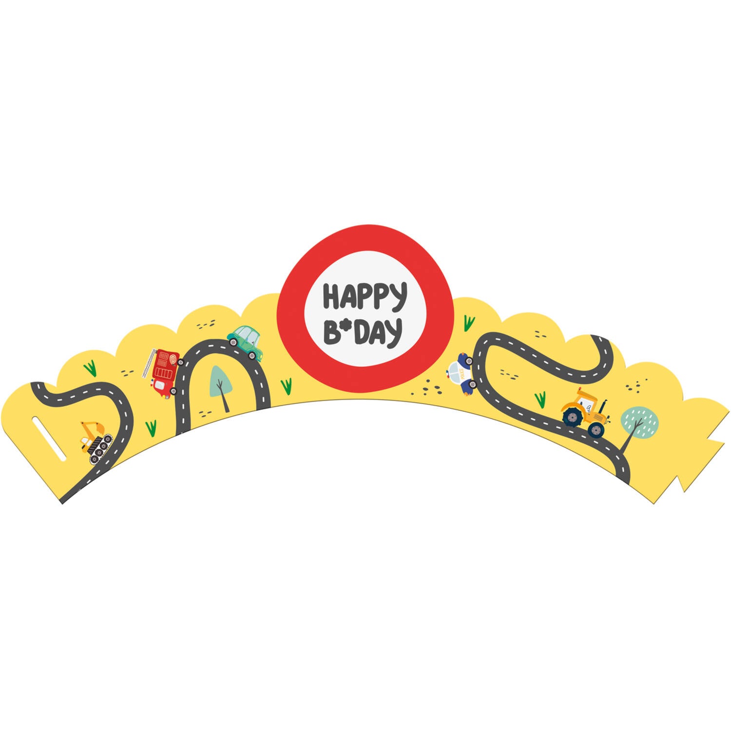Wacky Wheels Cupcake Topper Decoration Set (6 Sets) - Anilas UK