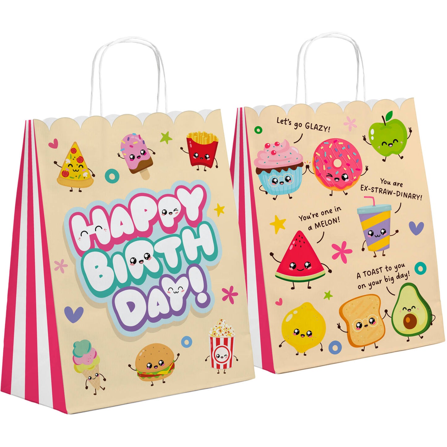 Kawaii Party/Gift Bags, 20 x 27 cm (Pack of 1 or 6) - Anilas UK