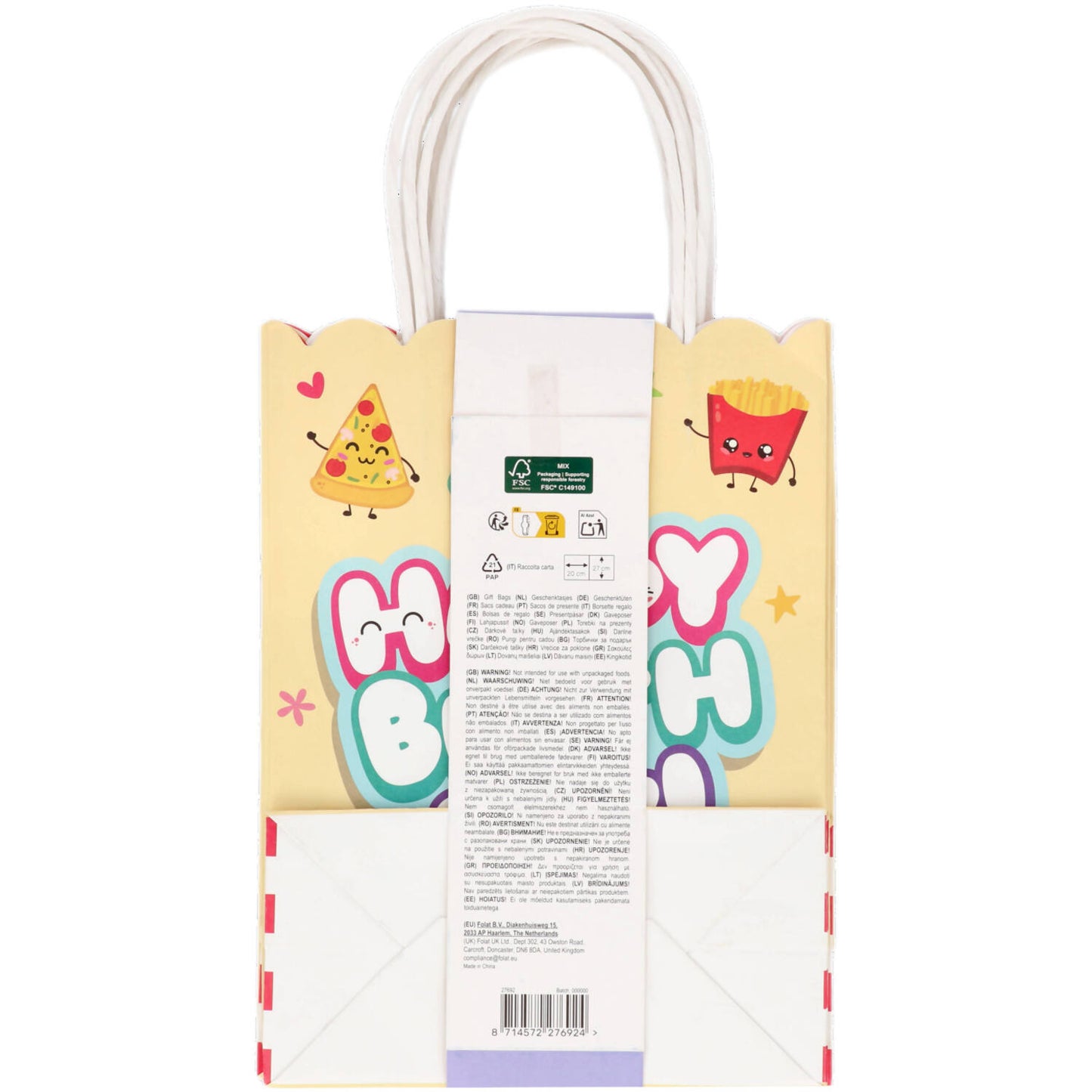 Kawaii Party/Gift Bags, 20 x 27 cm (Pack of 1 or 6) - Anilas UK