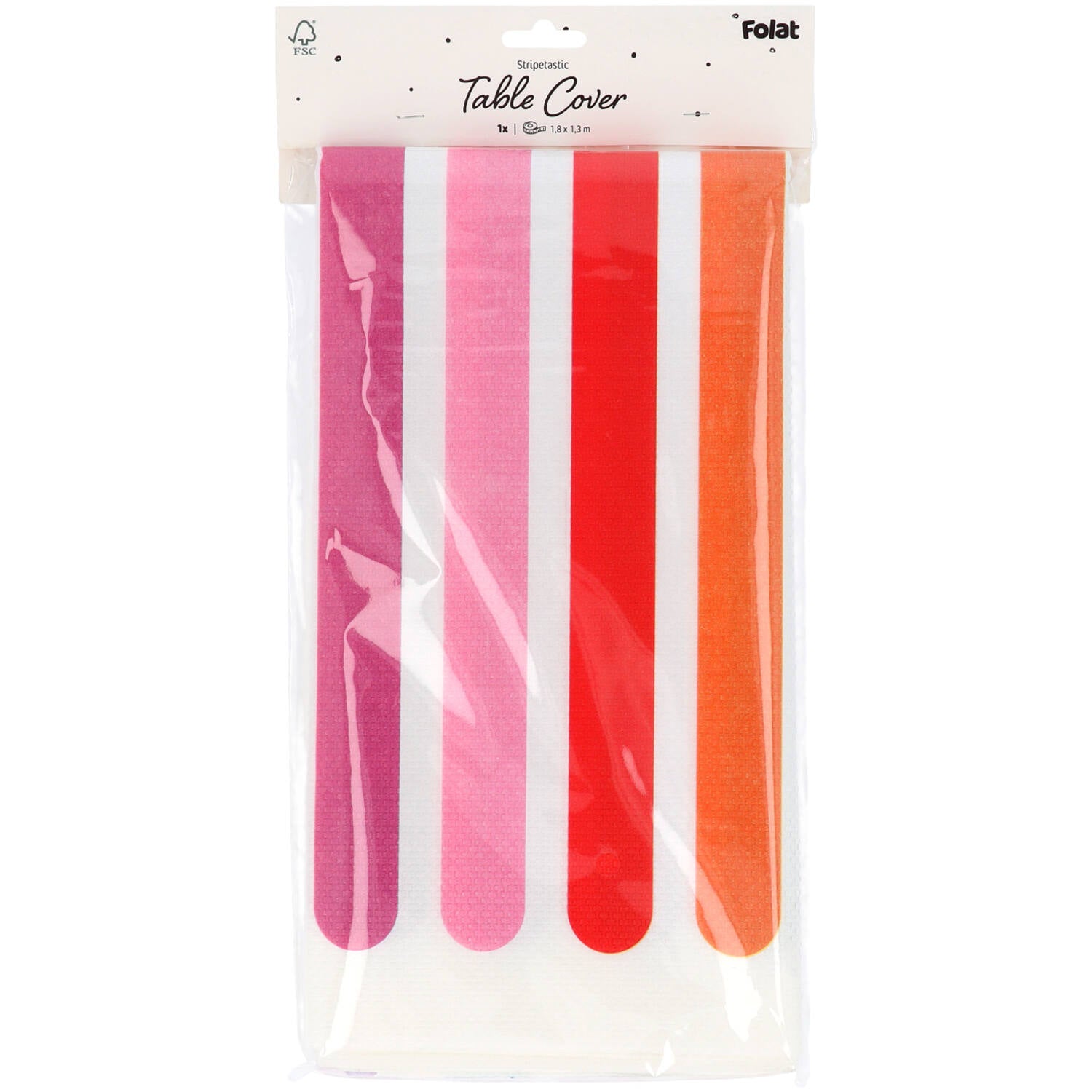 Stripetastic Paper Tablecover 180 × 130 cm - Anilas UK