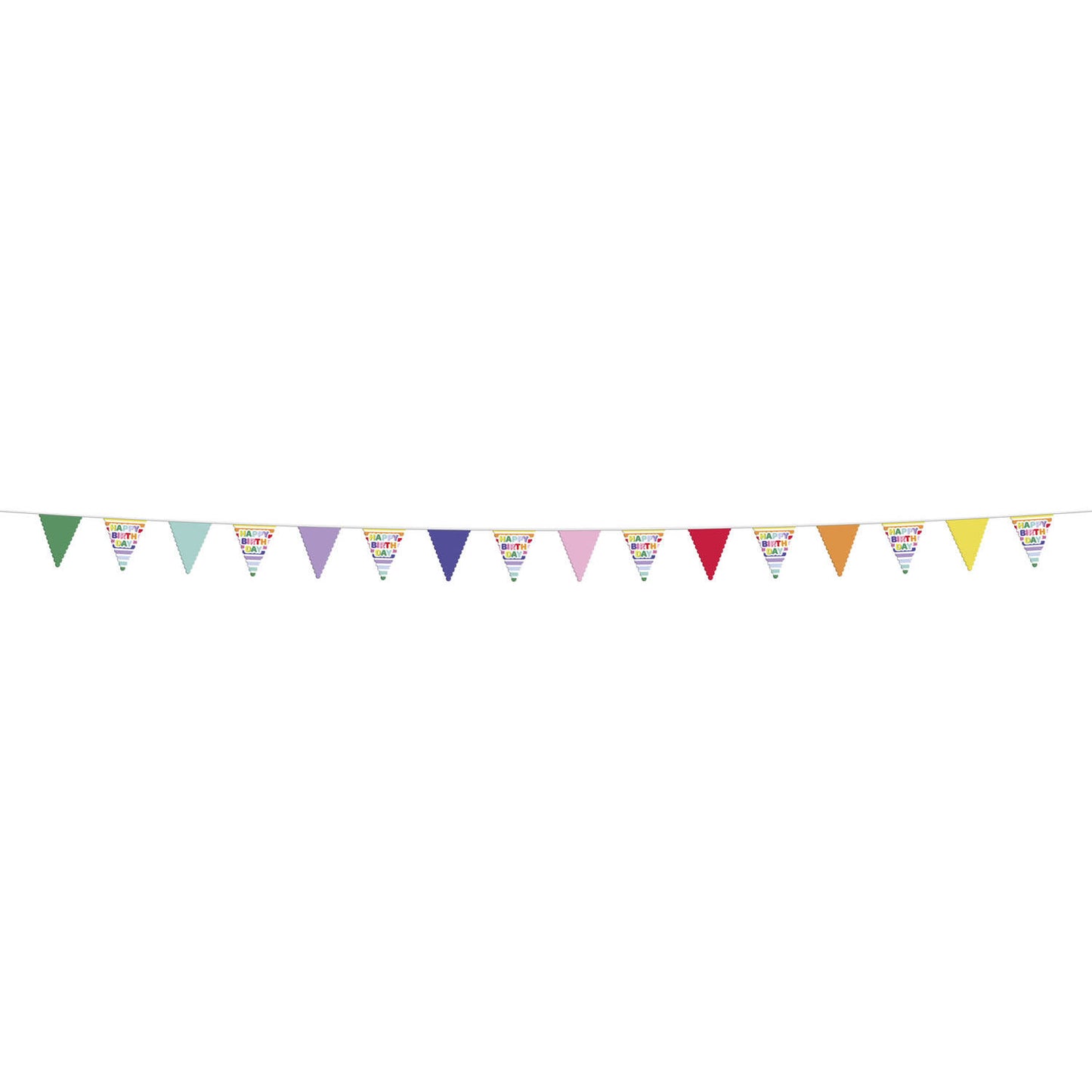 Stripetastic Birthday Party Bunting Banner 6m - Anilas UK