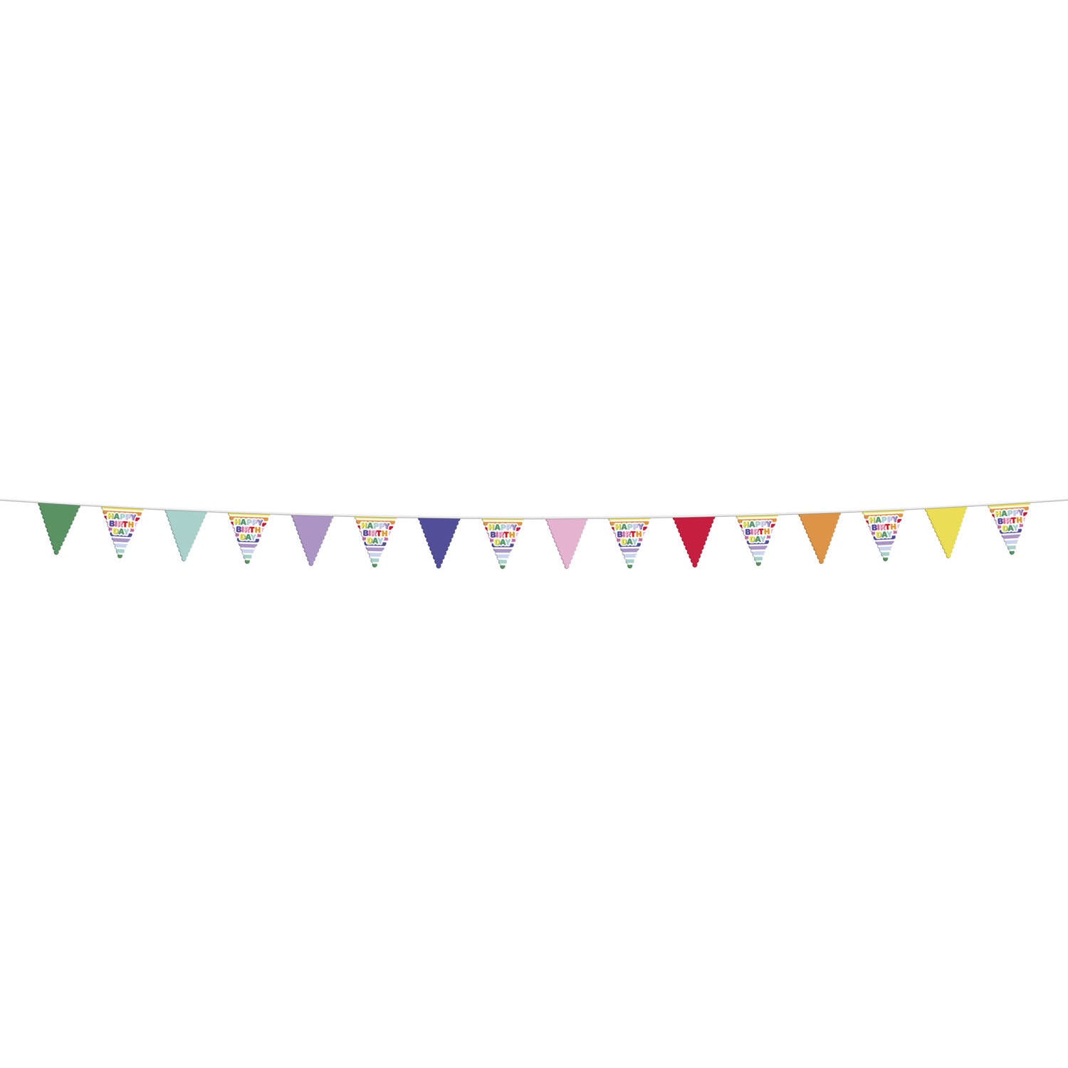 Stripetastic Birthday Party Bunting Banner 6m - Anilas UK