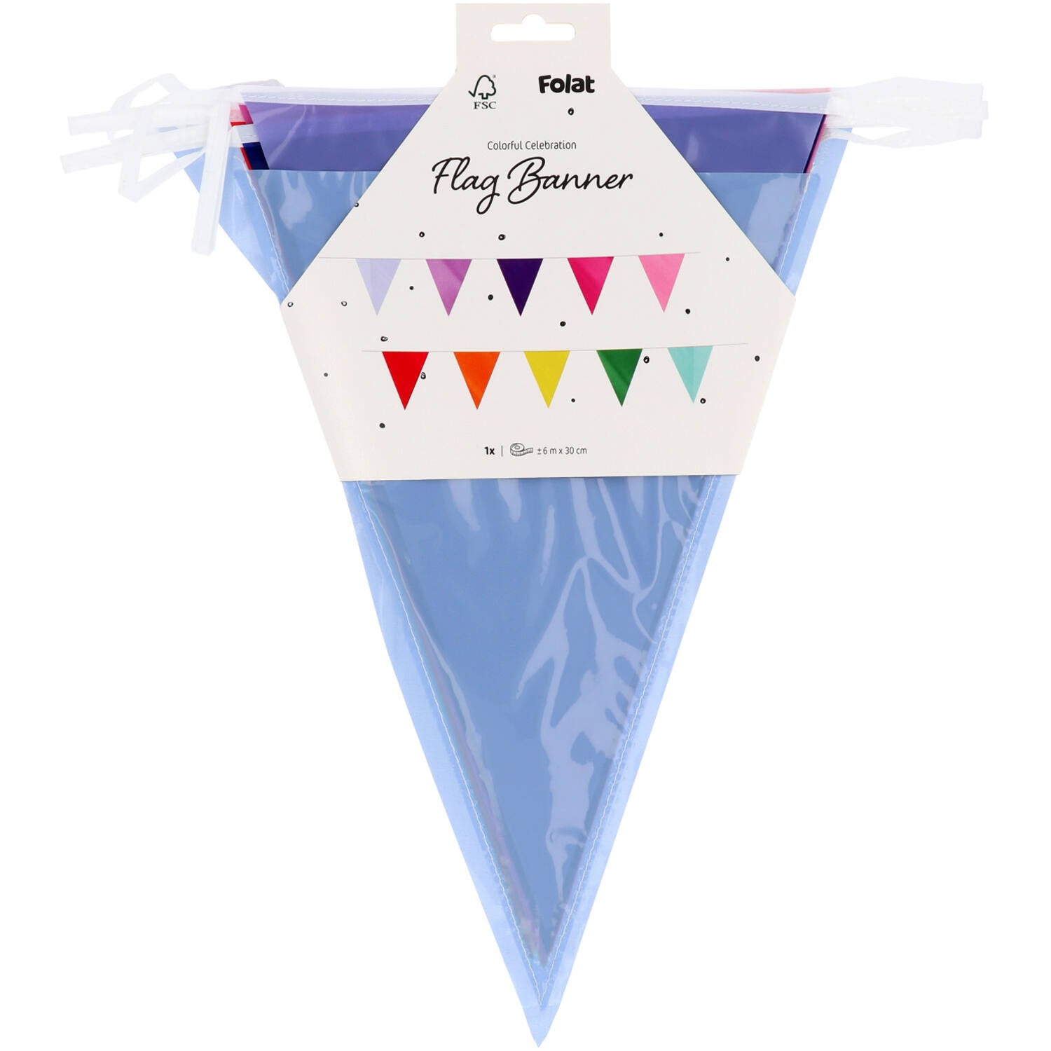 Stripetastic Birthday Party Bunting Banner 6m ( Reusable) - Anilas UK
