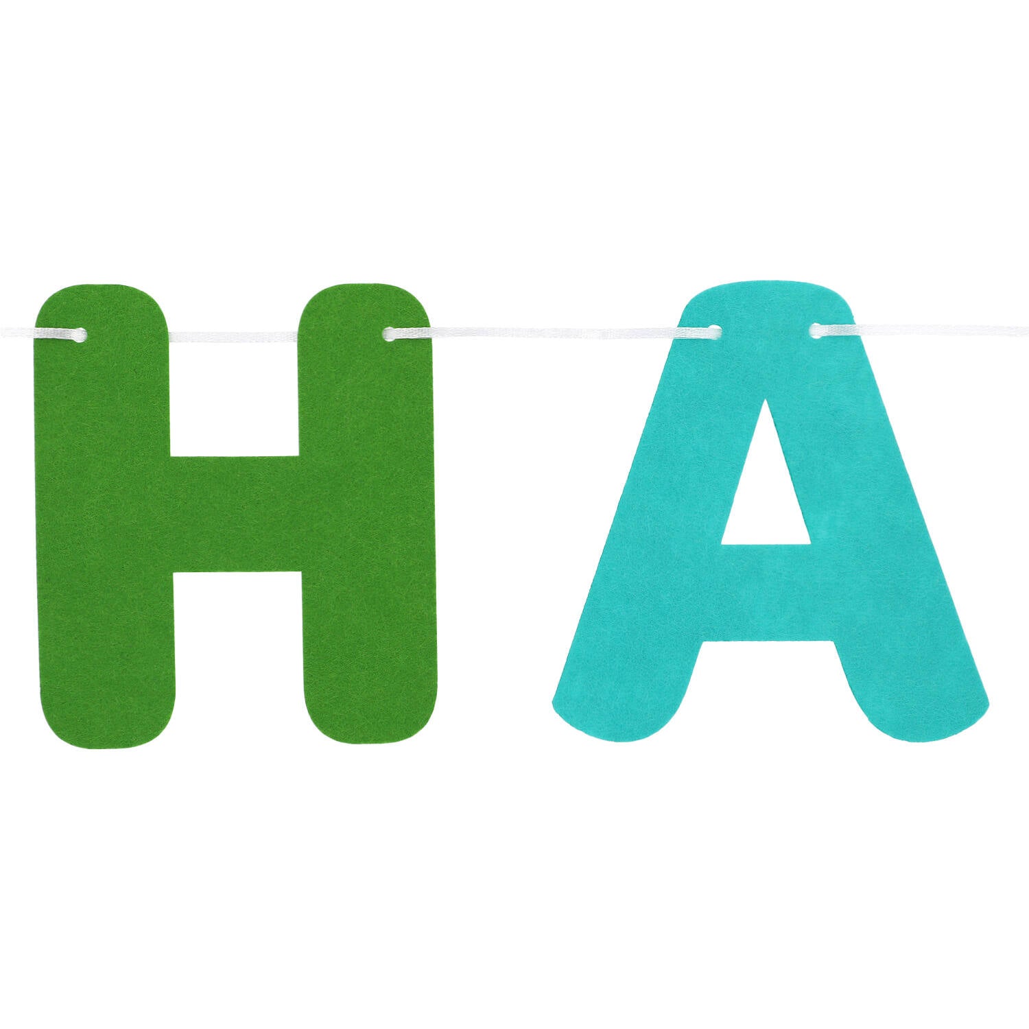 Stripetastic Felt Happy Birthday Party Banner, 4m - Anilas UK