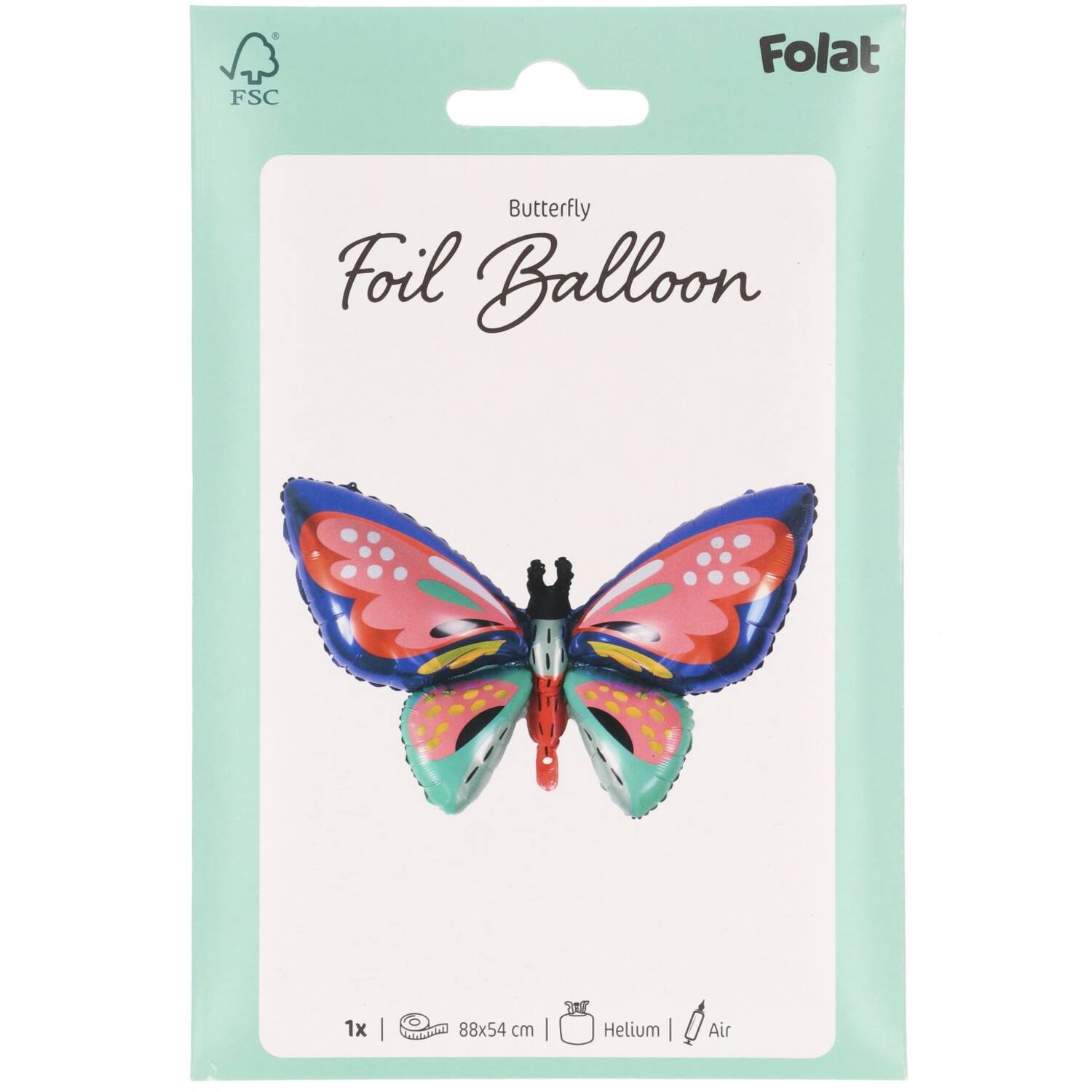 Butterfly Shape Foil Balloon 88 × 54 cm - Anilas UK