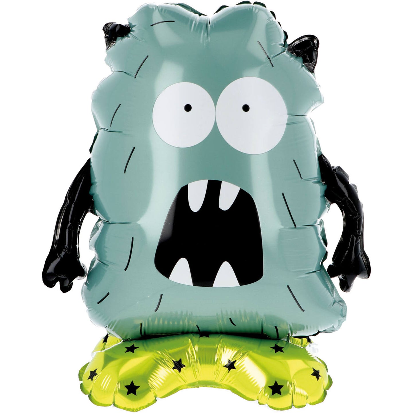 Set of 4 Monster Floor Standing Foil Balloons - 35 x 40 cm