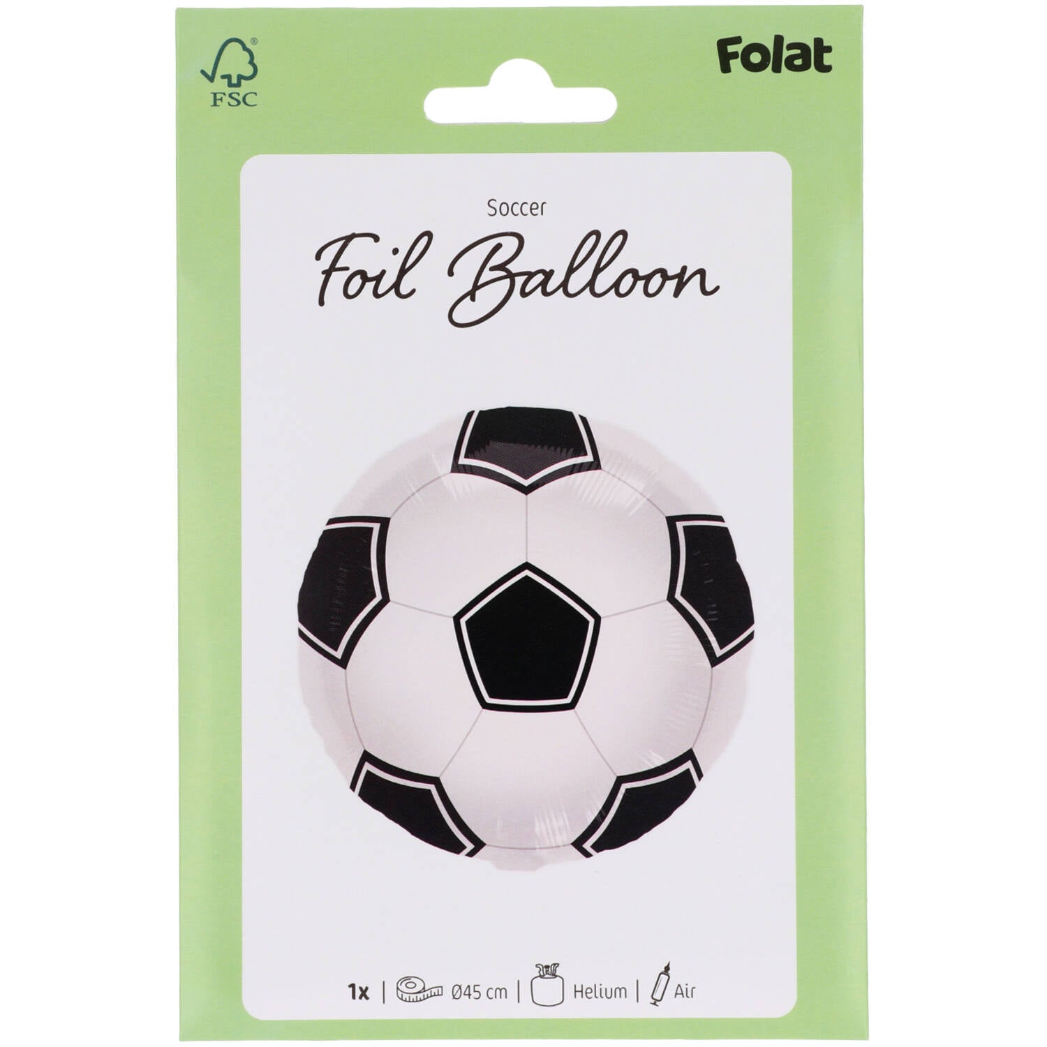 Soccer Foil Balloon 45 cm - Anilas UK
