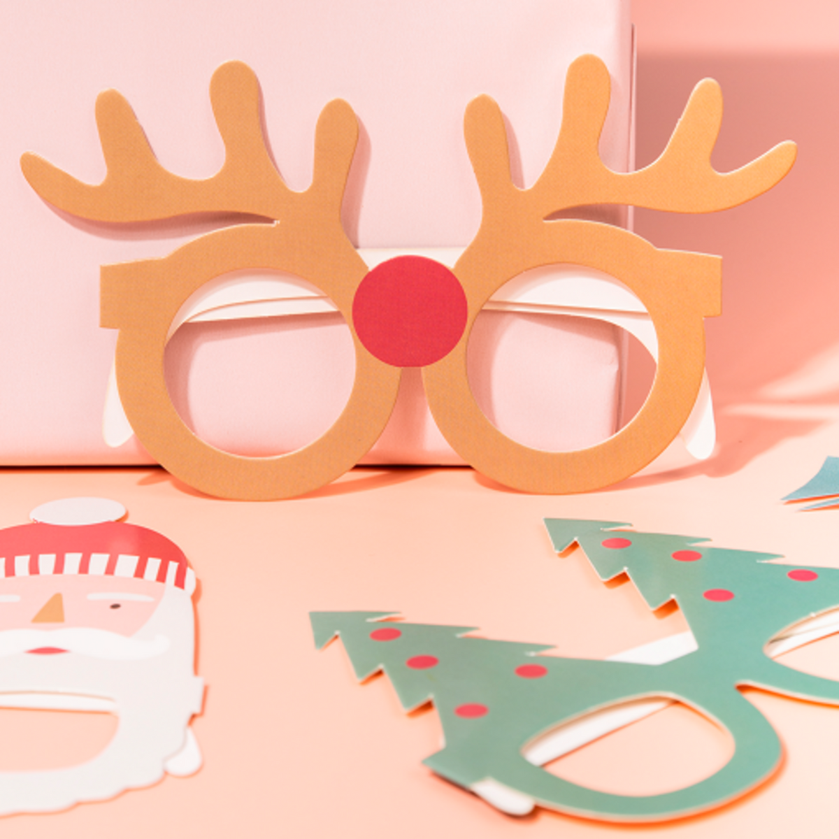 Christmas Holly Jolly Novelty Glasses (Set of 6 pieces)