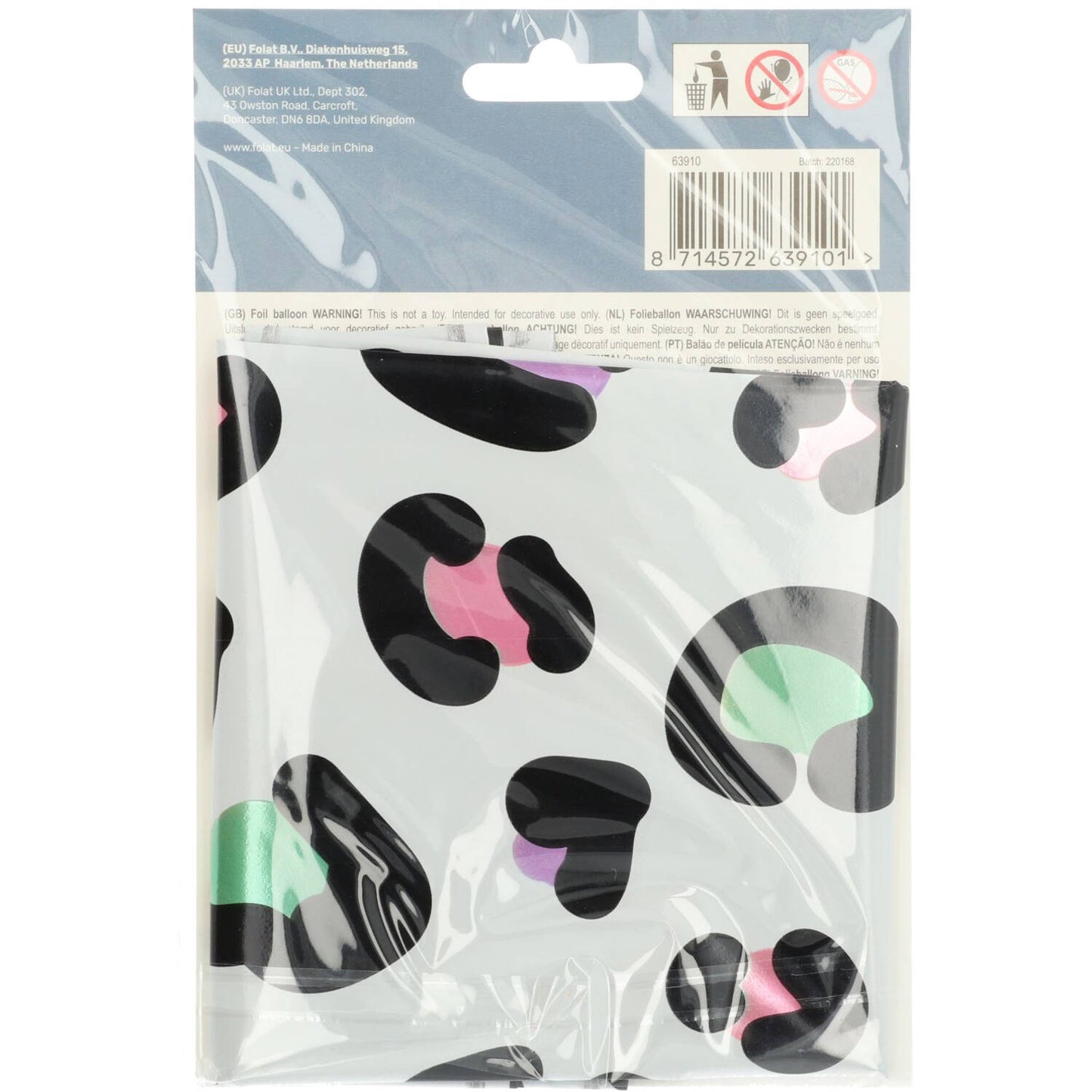 Bright Panther Number 0 Foil balloon, 86cm