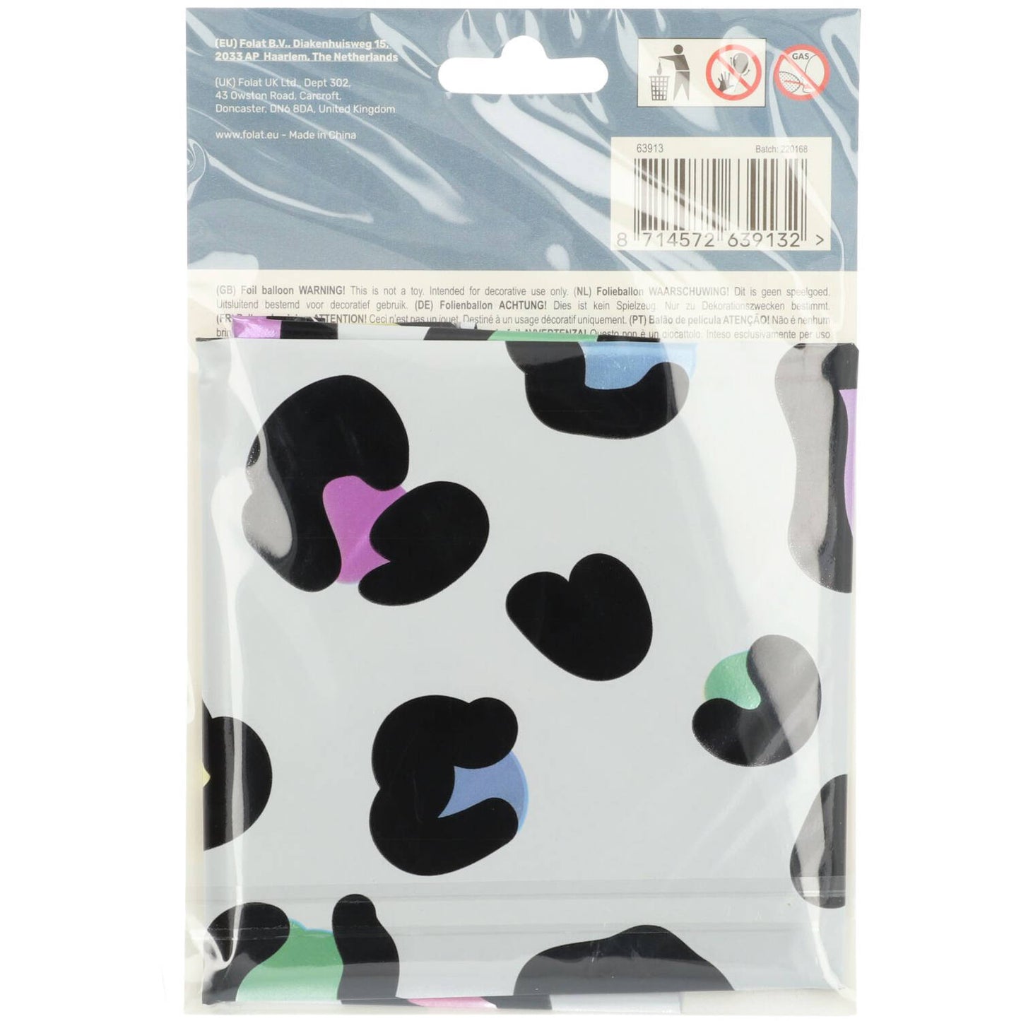 Bright Panther Number 3 Foil balloon, 86cm