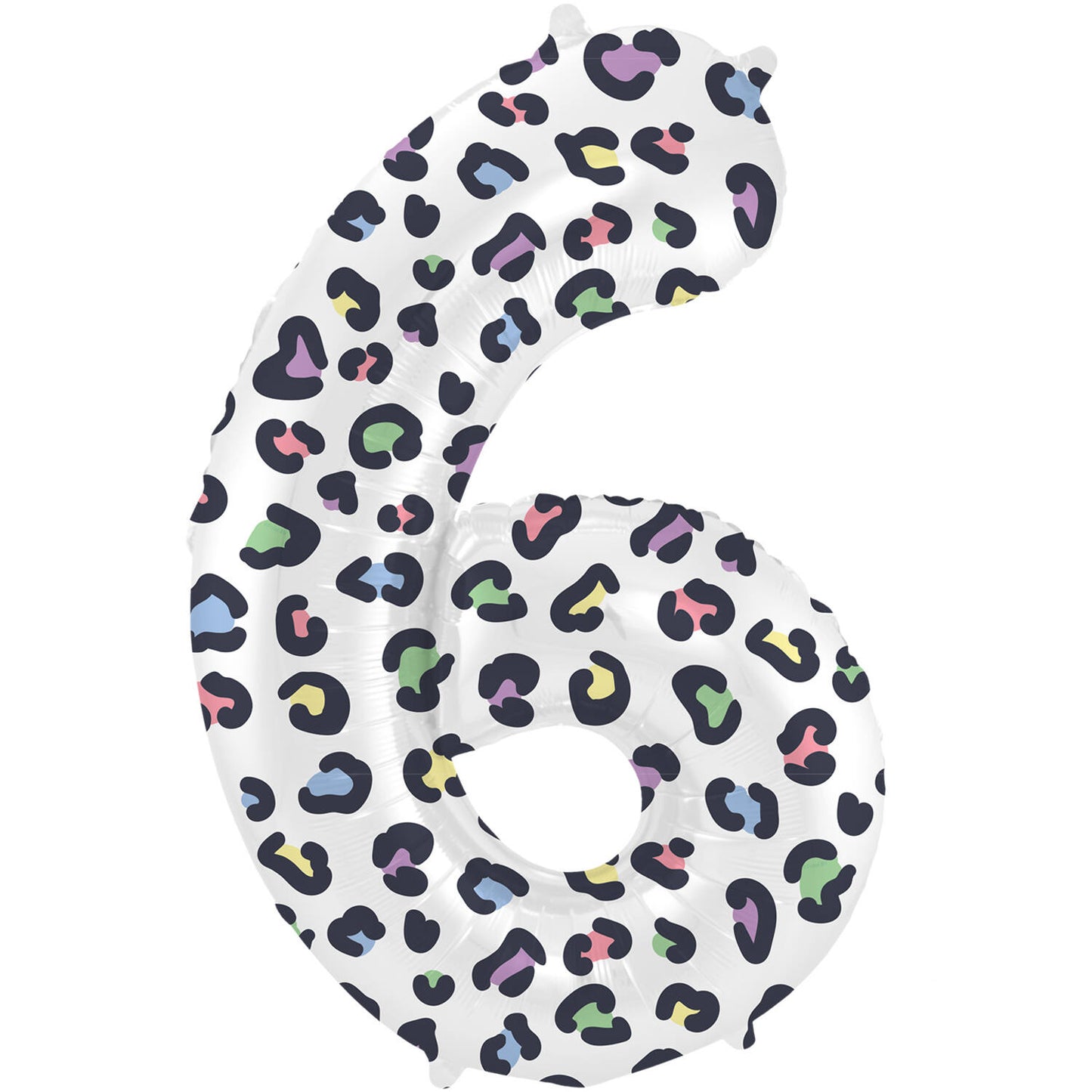 Bright Panther Number 6 Foil balloon, 86cm
