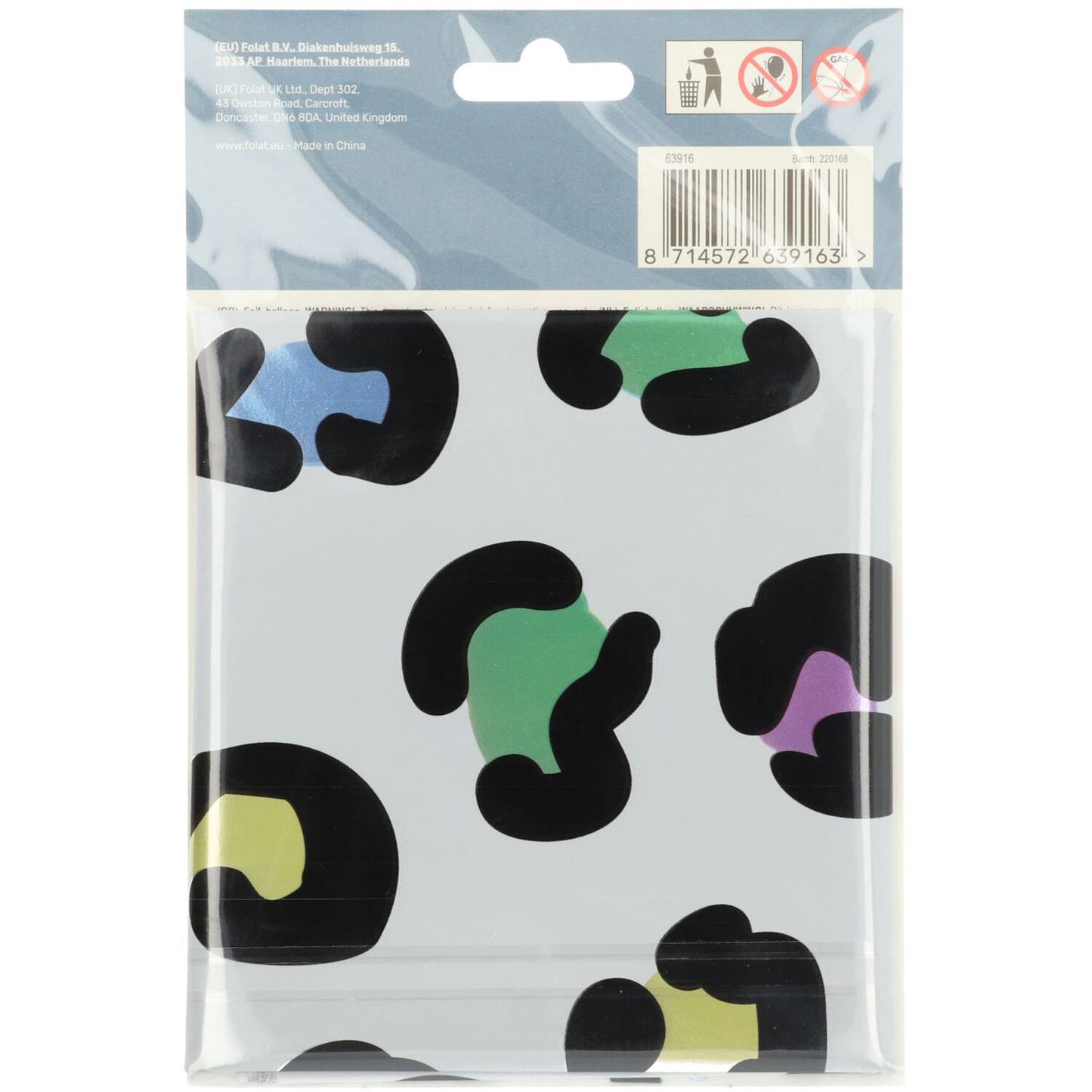 Bright Panther Number 6 Foil balloon, 86cm