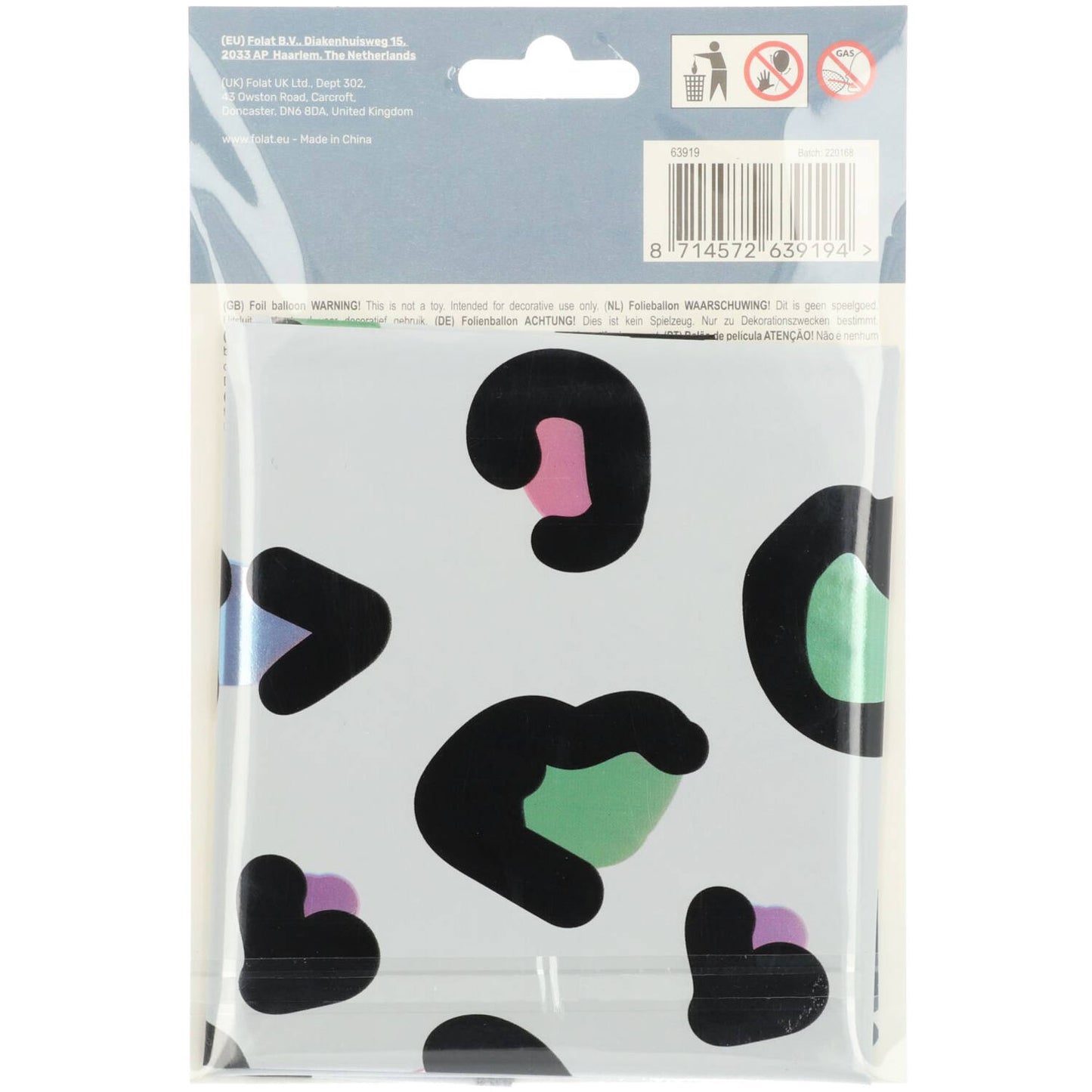 Bright Panther Number 9 Foil balloon, 86cm