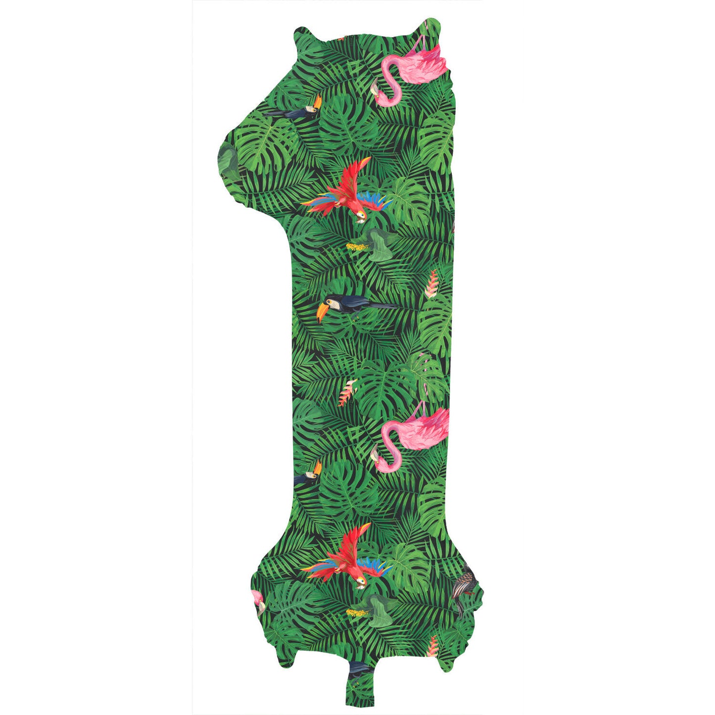 Jungle Vibe Number 1 Foil balloon, 86cm