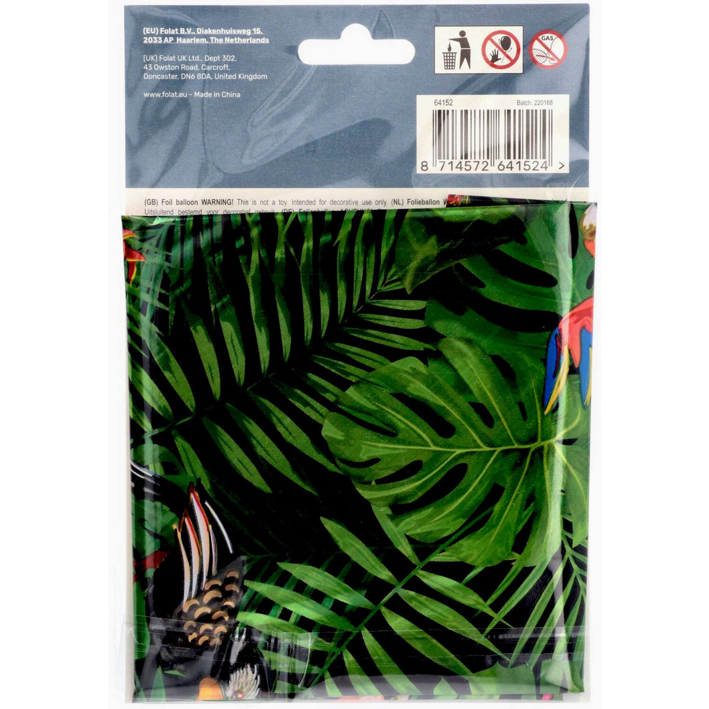 Jungle Vibe Number 2 Foil balloon, 86cm