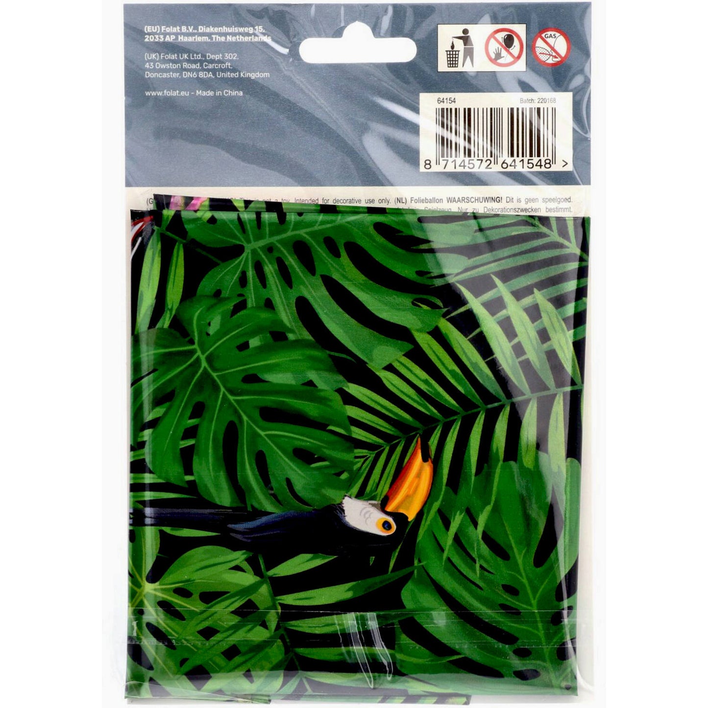 Jungle Vibe Number 4 Foil balloon, 86cm