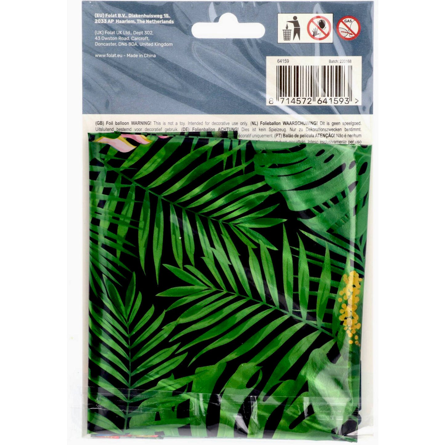 Jungle Vibe Number 9 Foil balloon, 86cm