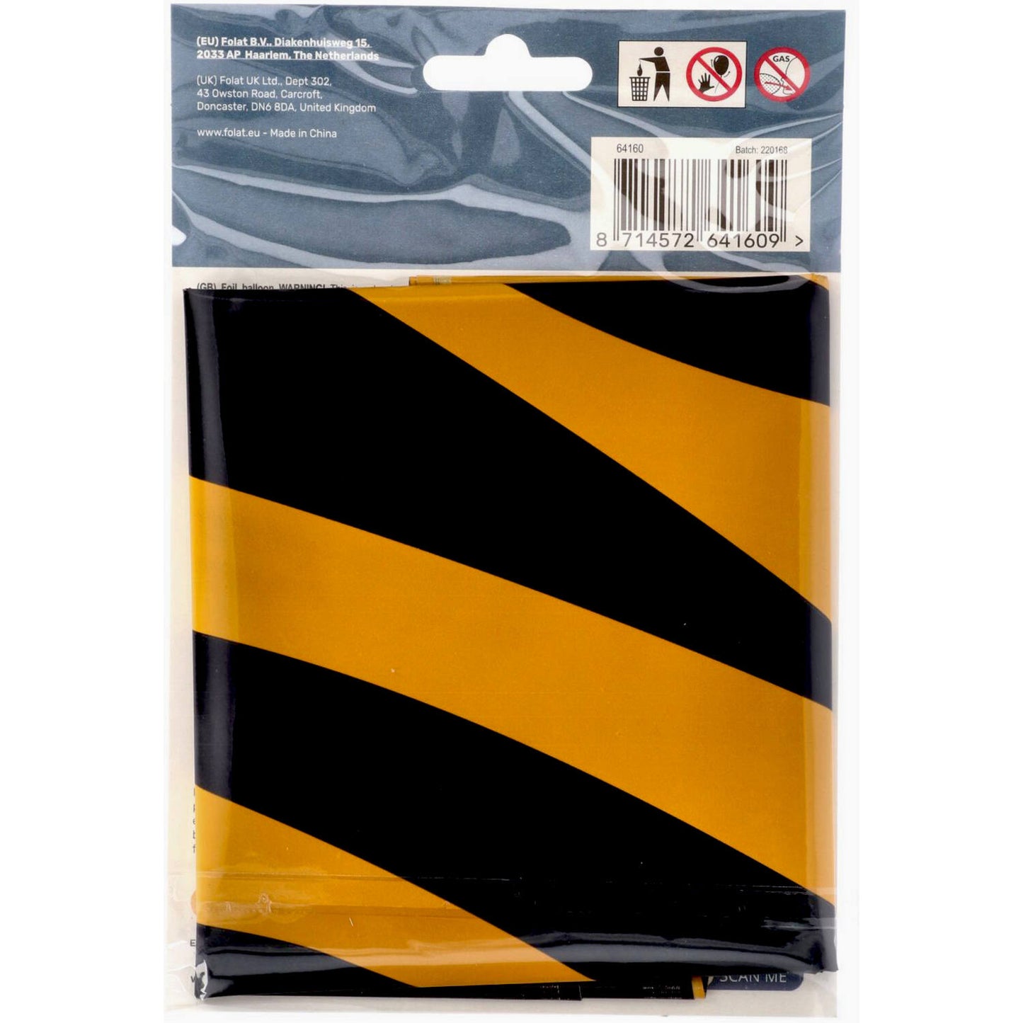 Tiger Chic Number 0 Foil balloon, 86cm