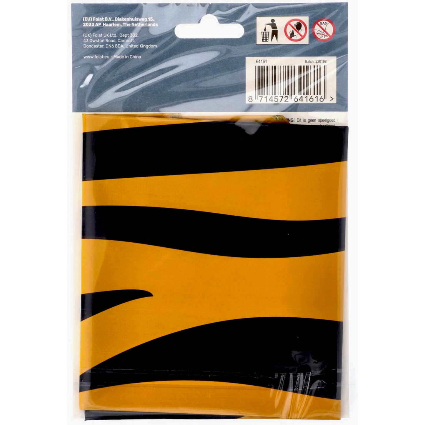 Tiger Chic Number 1 Foil balloon, 86cm