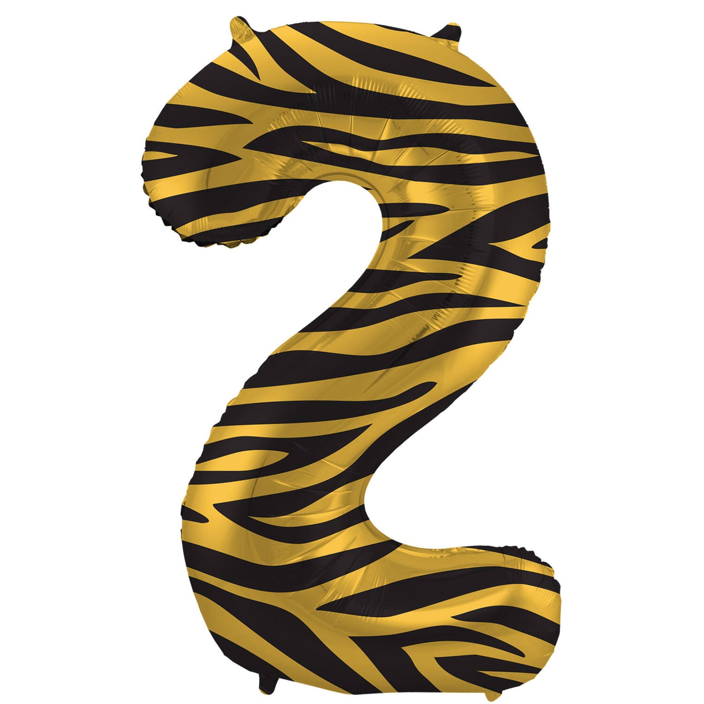 Tiger Chic Number 2 Foil balloon, 86cm