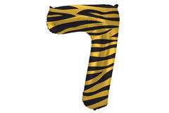 Tiger Chic Number 7 Foil balloon, 86cm