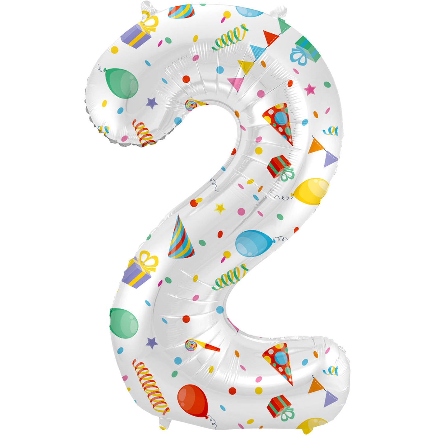 Joyful Party Number 2 Foil balloon, 86cm