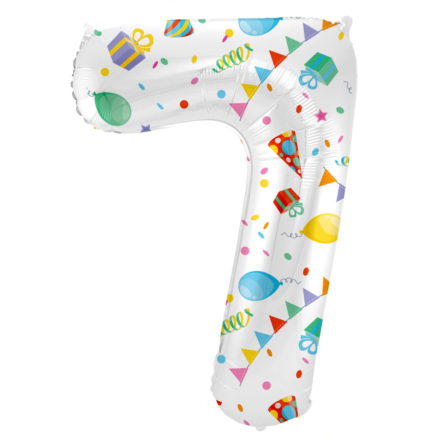 Joyful Party Number 7 Foil balloon, 86cm