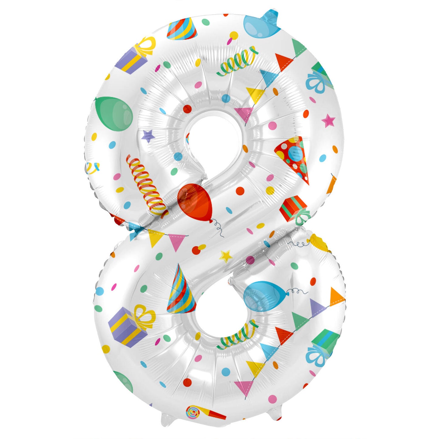 Joyful Party Number 8 Foil balloon, 86cm