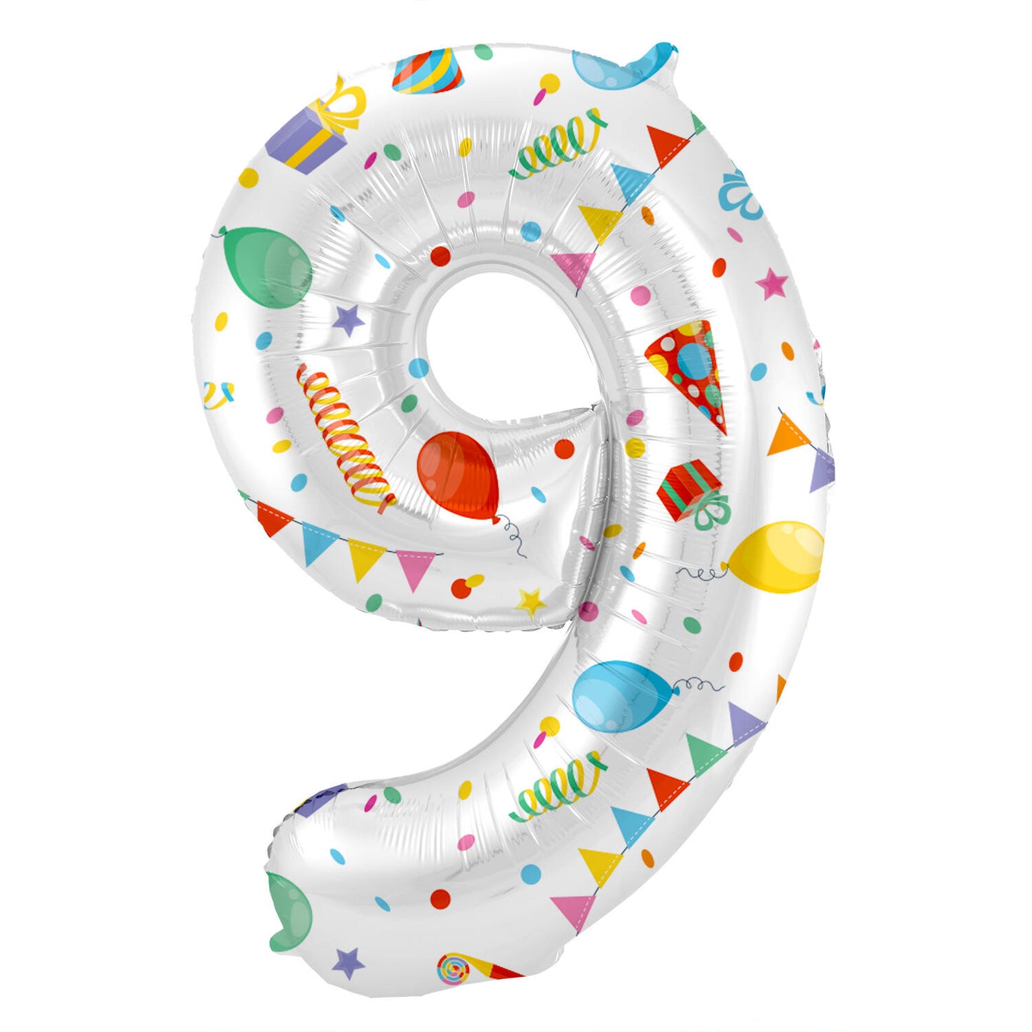 Joyful Party Number 9 Foil balloon, 86cm