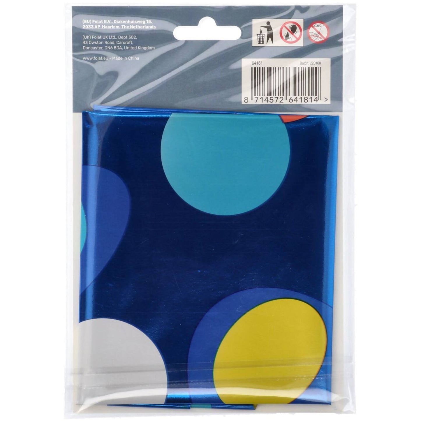 Colorful Dots Number 1 Foil balloon, 86cm