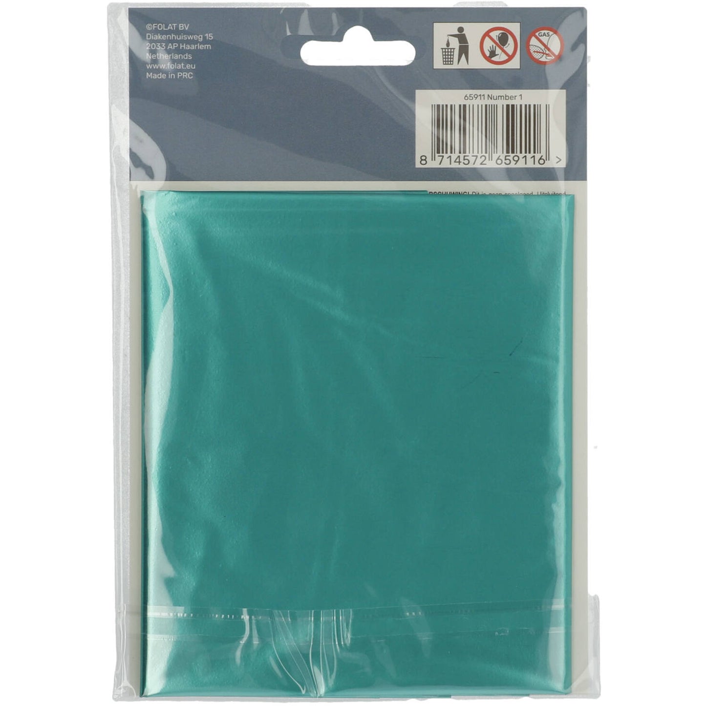 Green Metallic Mat Number 1 Foil balloon, 86cm