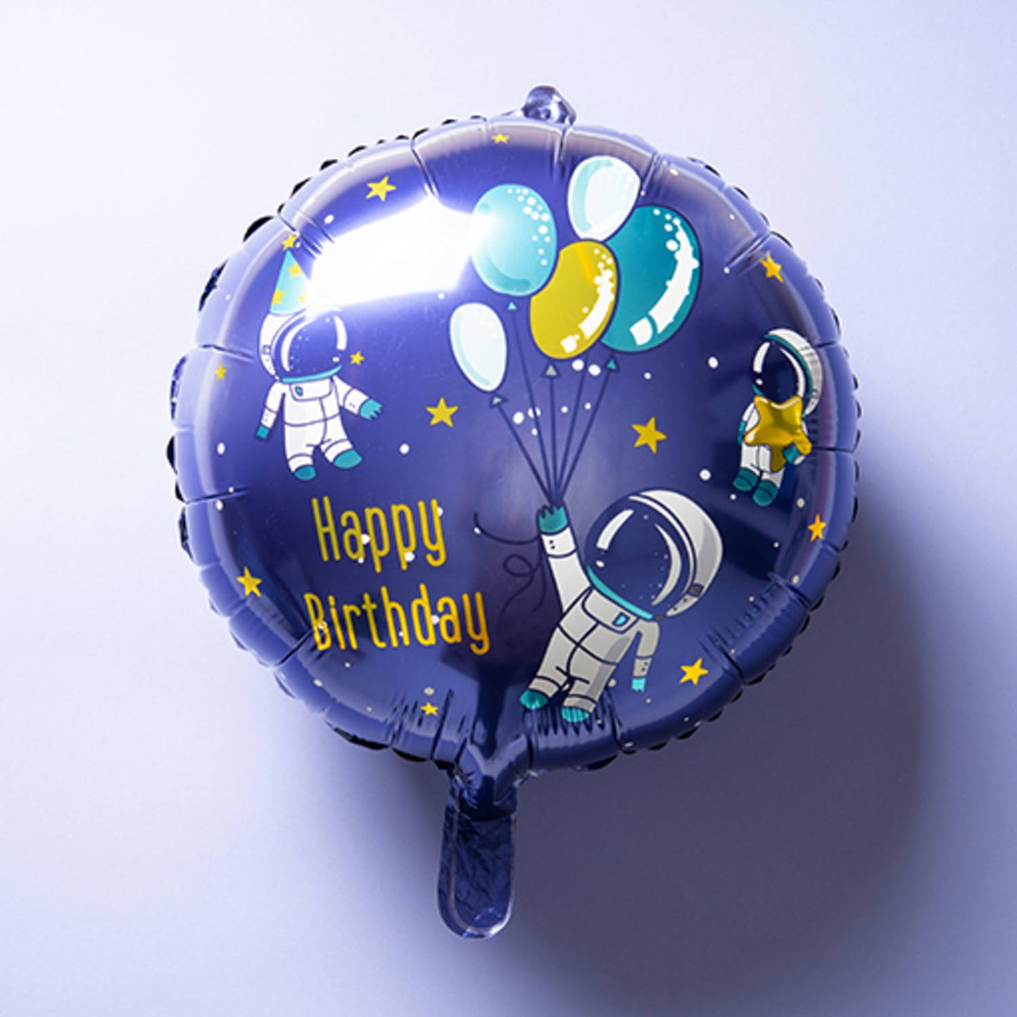 Space Happy Birthday Foil Balloon 45 cm - Anilas UK