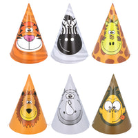 Jungle Party Cone Hat (Pack of 6) - Anilas UK