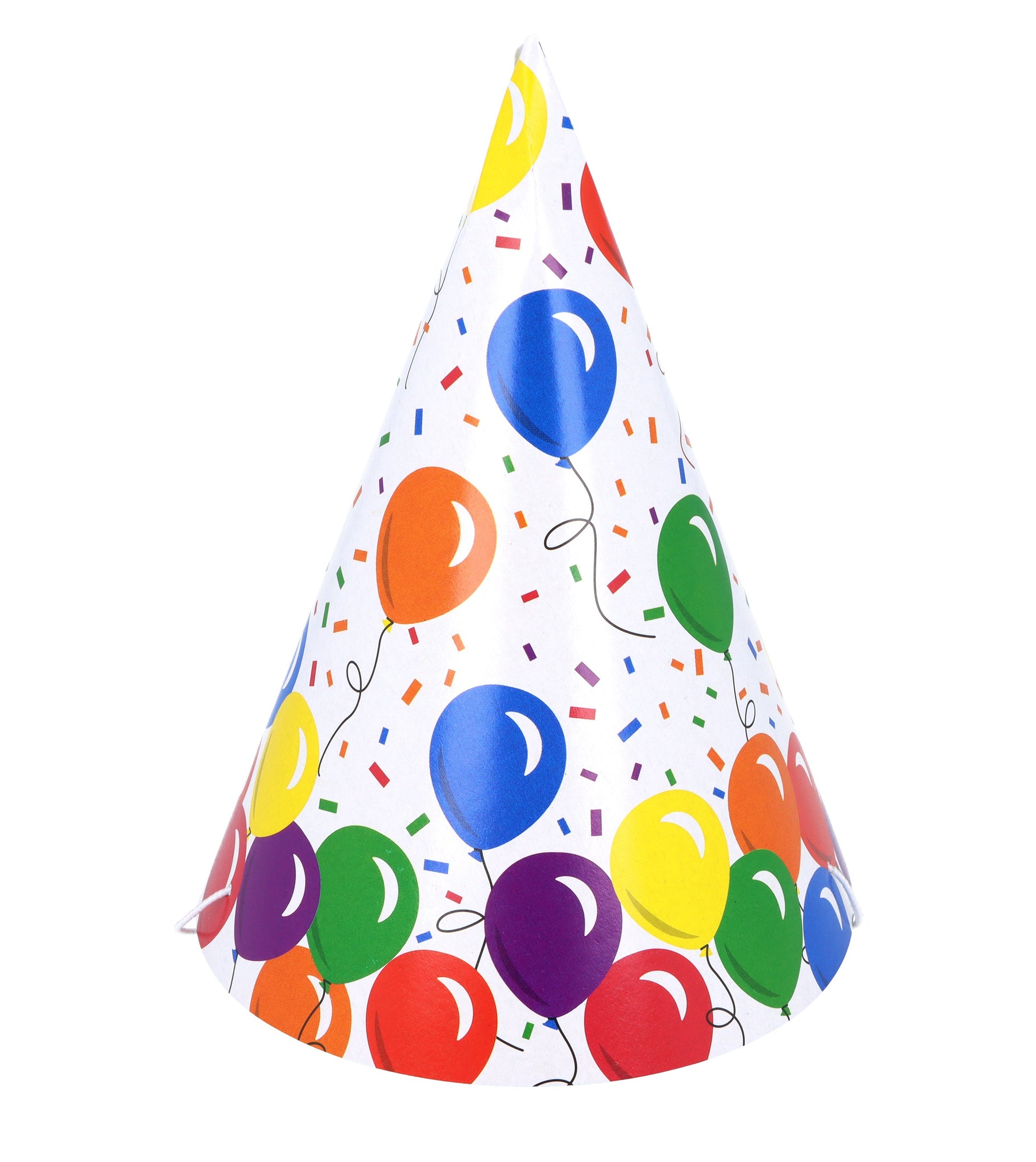 Balloon Party Cone Hat (Pack of 6) - Anilas UK