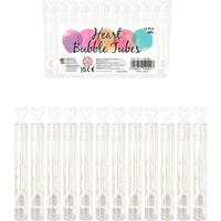 Wedding Heart Tube Bubbles Pack of 12 - Anilas UK