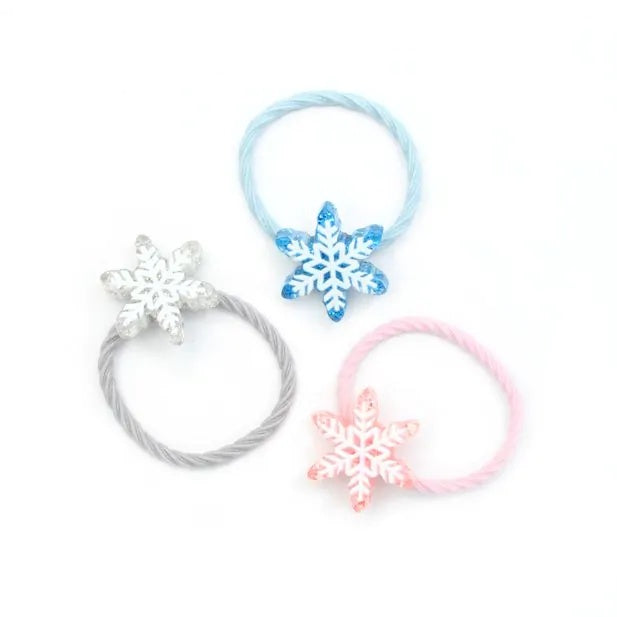Snowflake Twisted Elastics (Set of 3) - Anilas UK