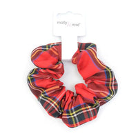 Red Tartan Check Scrunchie - Anilas UK