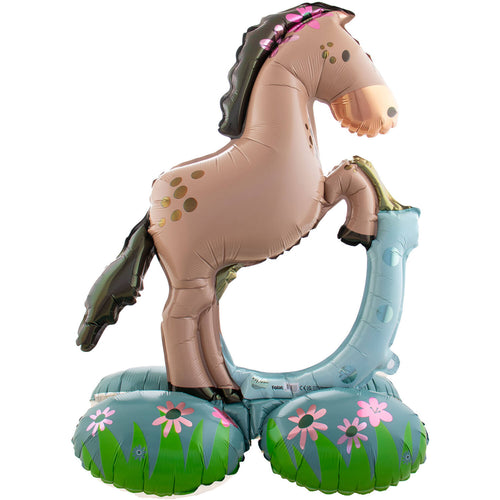 Horse Floor Standing Foil Balloon - Horse (53 x 74 cm) - Anilas UK