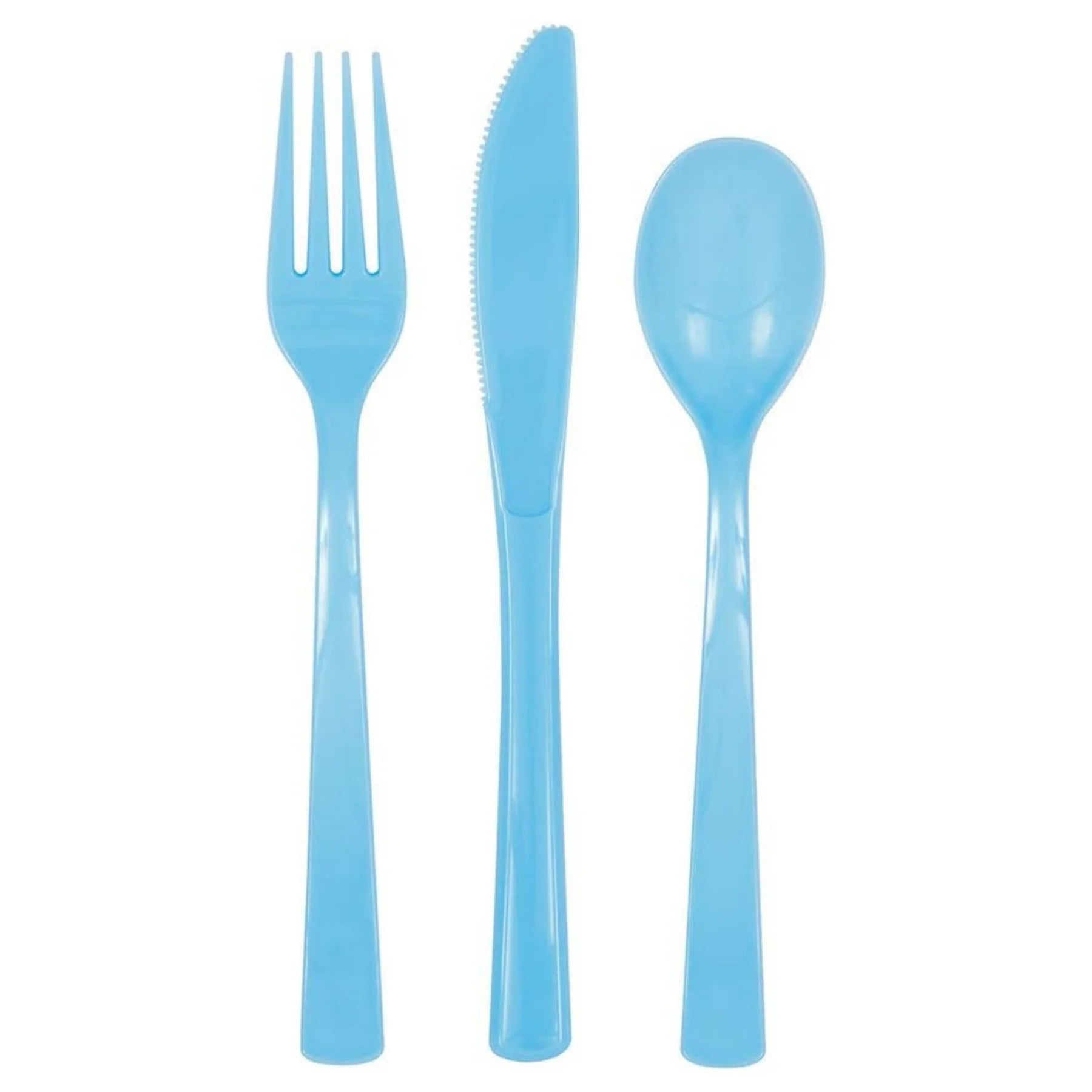18pc Assorted Powder Blue Cutlery - Anilas UK