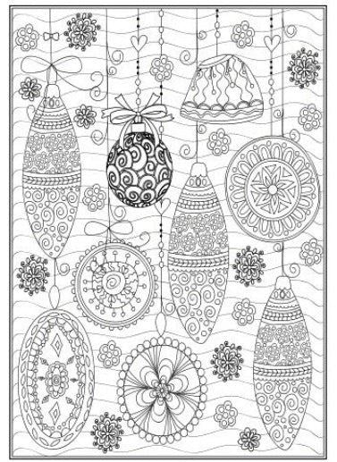 Christmas Advanced Colouring Book 1 Adult Colouring Book - Anilas UK