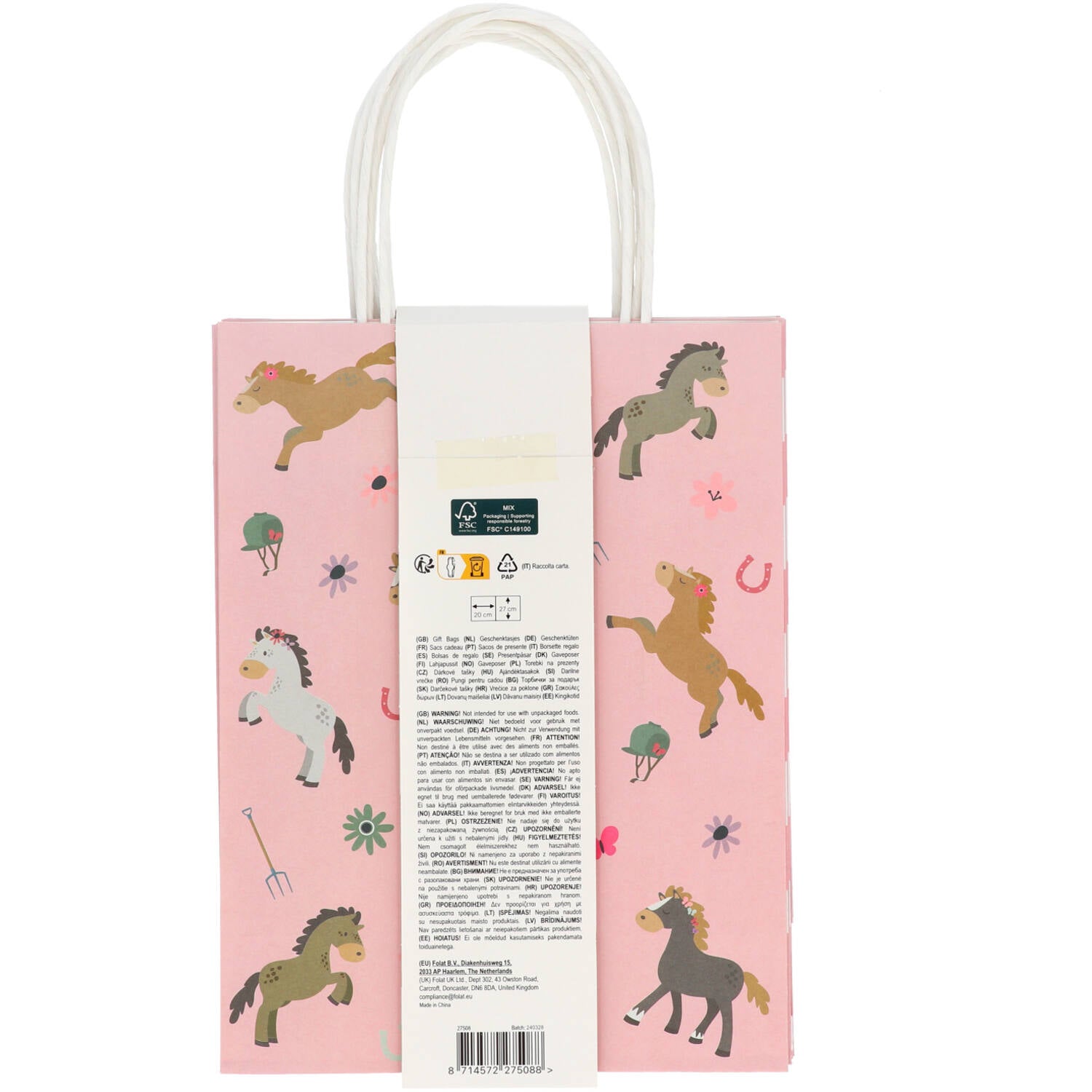 Happy Horse Gift Bags (20x27 cm) - Anilas UK